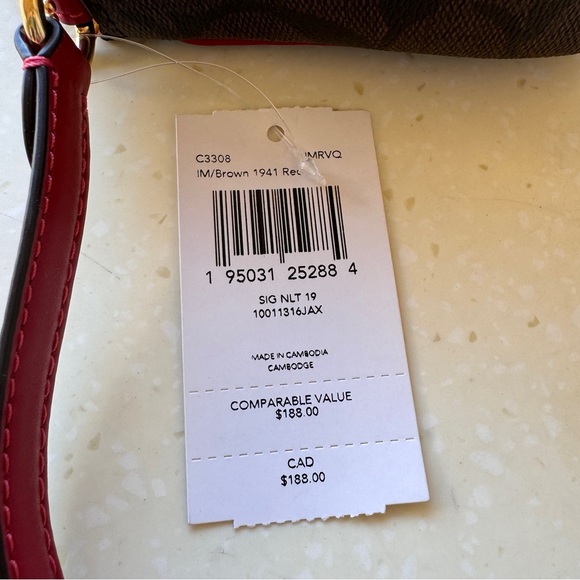 coach Nolita 19 In Signature Canvas c3308 with Pearl extender - Picture 6 of 6